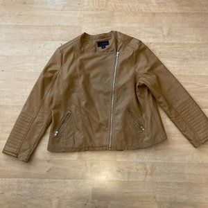 Metaphor Faux Leather Brown Women's Jacket size XL